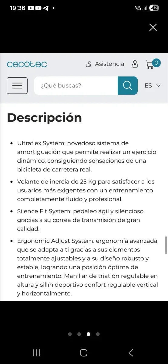 Bicicleta Estática Cecotec FIT FLEX