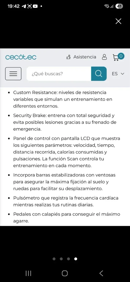 Bicicleta Estática Cecotec FIT FLEX