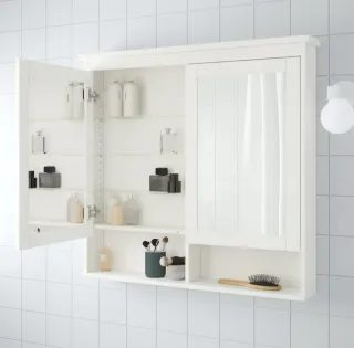 Armario baño 2 puertas espejo Ikea Hemnes