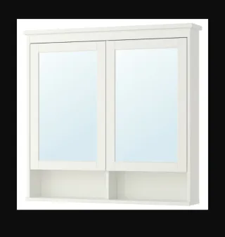 Armario baño 2 puertas espejo Ikea Hemnes