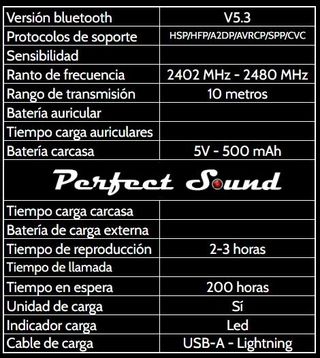 Auriculares inalámbricos 5.3 (negro)