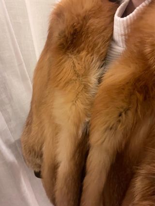 Bomber Pelo Natural Vintage Marrón Multicolor