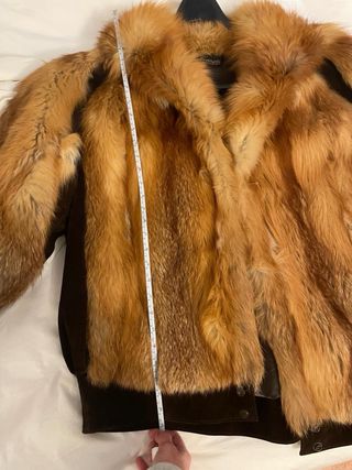 Bomber Pelo Natural Vintage Marrón Multicolor