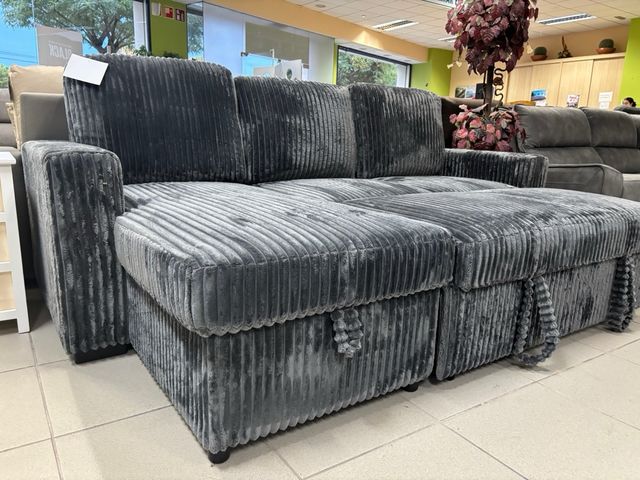 Chaiselongue Cama Arcón Reversible Gris