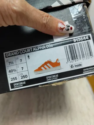 Zapatillas Adidas Naranja y Blanco