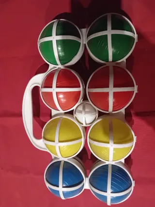 Set Bocce Plastica Colorate vintage anni '70