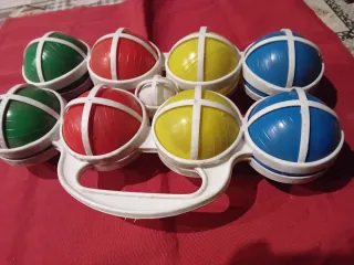 Set Bocce Plastica Colorate vintage anni '70