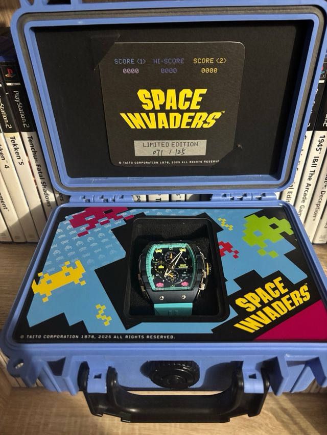 Nubeo Space Invaders Arcade Estuche Azul