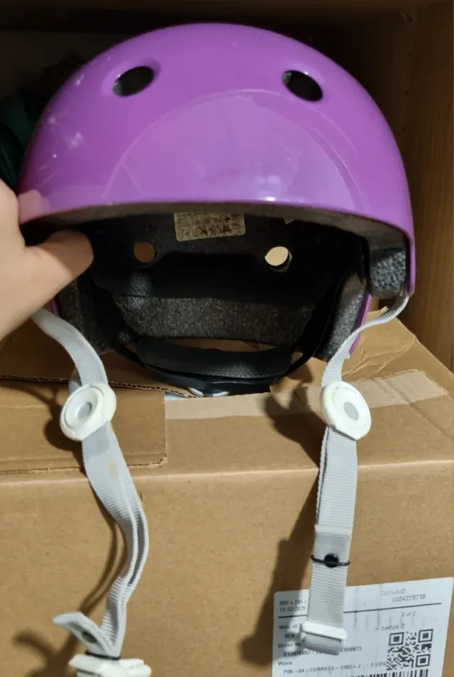 Casco infantil purple