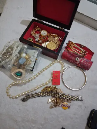 Lote Joyas Antiguas Oro y Plata