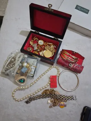 Lote Joyas Antiguas Oro y Plata