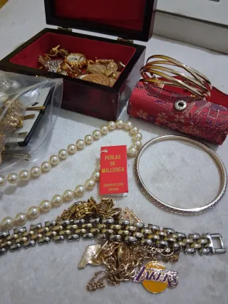 Lote Joyas Antiguas Oro y Plata