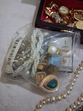 Lote Joyas Antiguas Oro y Plata