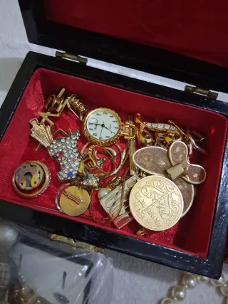 Lote Joyas Antiguas Oro y Plata