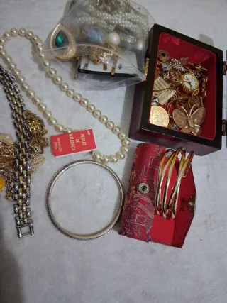 Lote Joyas Antiguas Oro y Plata