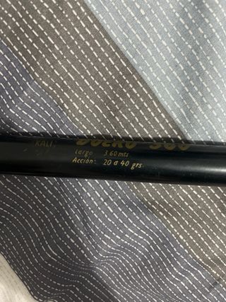 Caña de pescar y carrete