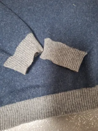 Jersey hombre azul marino y gris