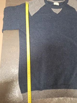 Jersey hombre azul marino y gris