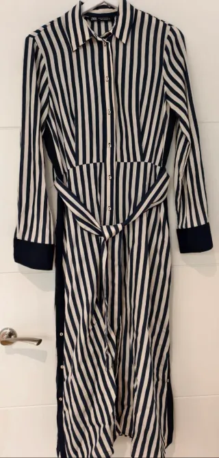 Vestido camisero Zara rayas