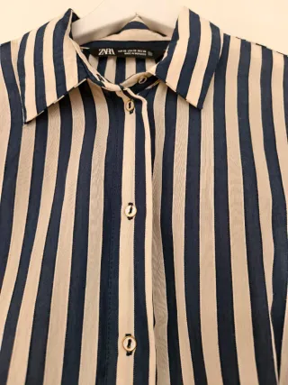 Vestido camisero Zara rayas