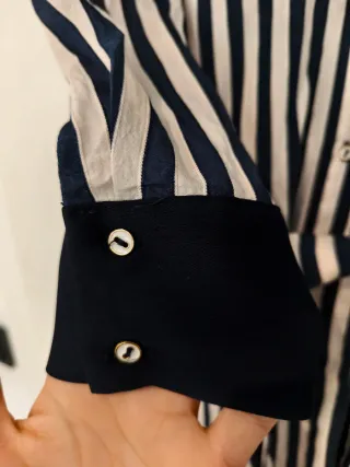 Vestido camisero Zara rayas