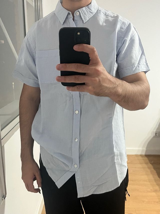 Camisa UNIQLO Azul Talla M