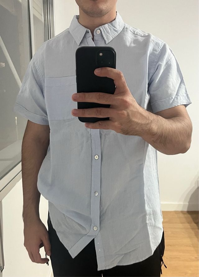 Camisa UNIQLO Azul Talla M