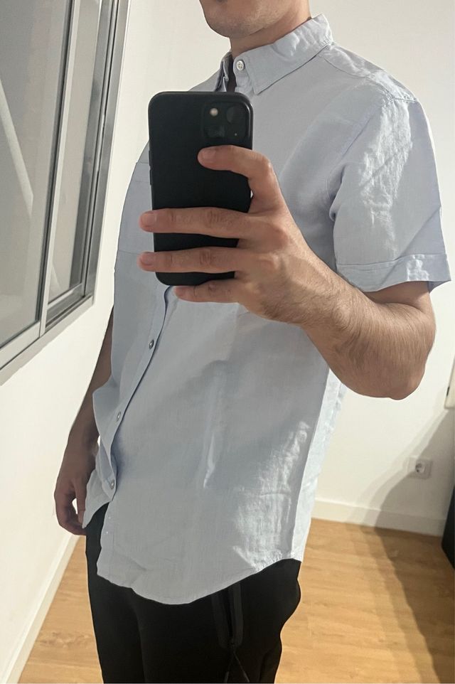 Camisa UNIQLO Azul Talla M