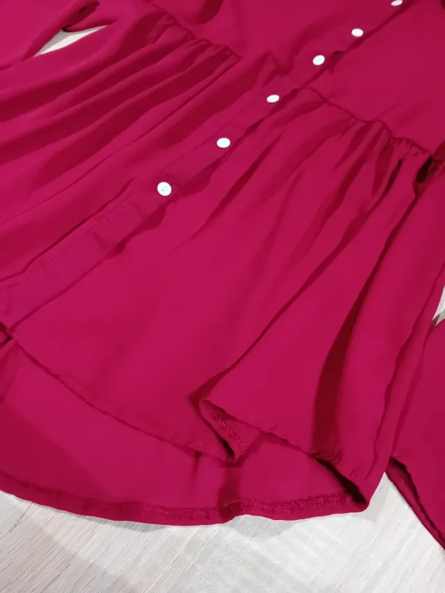 Camicia bordeaux maniche regolabili