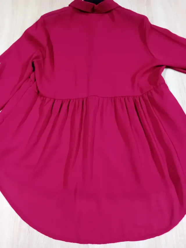 Camicia bordeaux maniche regolabili