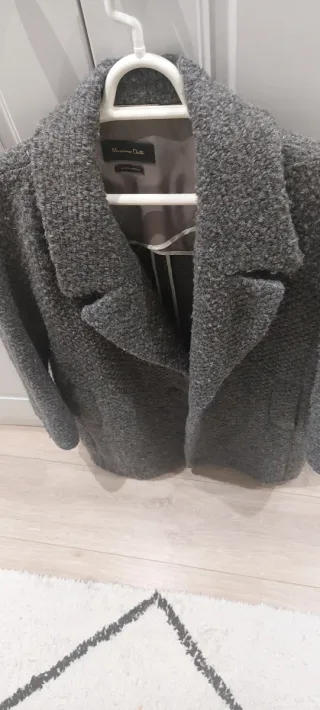 Abrigo Massimo Dutti Gris