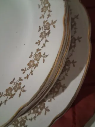 Piatti SC RICHARD  porcellana decoro oro