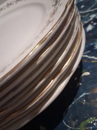 Piatti SC RICHARD  porcellana decoro oro