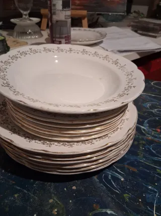 Piatti SC RICHARD  porcellana decoro oro