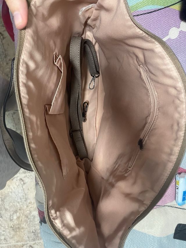 Bolso Beige y Marrón