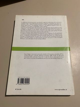 Modelli e decisioni operative d'impresa. Aspett...