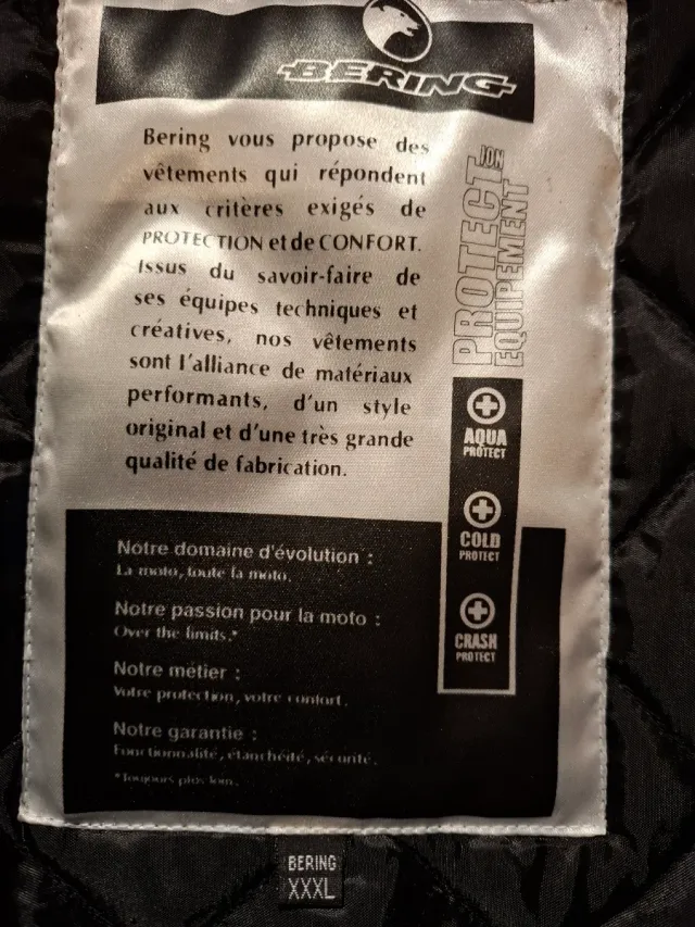 Chaqueta Moto Negra Hombre