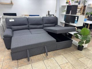 Chaise Longue Cama. Gris Oscuro. Arcón.