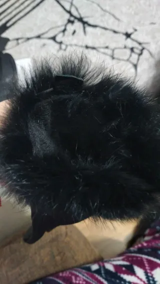 Guantes piel negra sra talla L