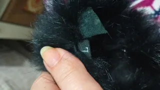 Guantes piel negra sra talla L