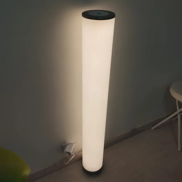 Lámpara de pie LED Cilíndrica Regulable