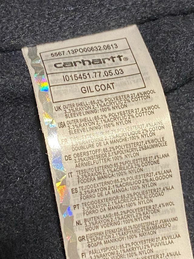 Abrigo Carhartt Azul  Navy Heather Gil Coat