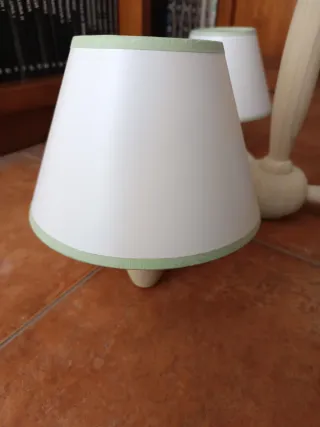 Lámpara de techo juvenil madera y tela