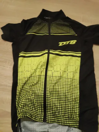 Maillot Ciclismo Infantil DTB Negro/Amarillo