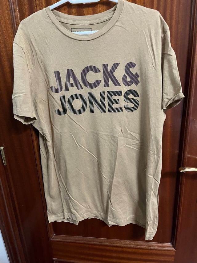 Camiseta Jack & Jones Beige/Marrón