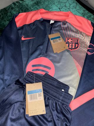 Chándales de Nike Barça Negro/Morado rosa/azul