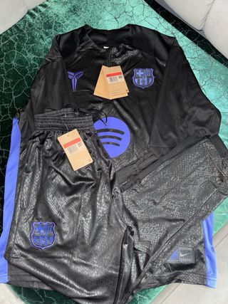 Chándales de Nike Barça Negro/Morado rosa/azul