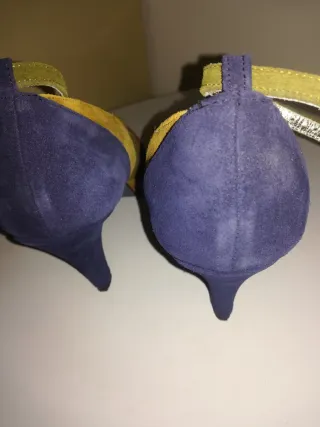 Scarpe donna multicolor con tacco