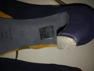 Scarpe donna multicolor con tacco