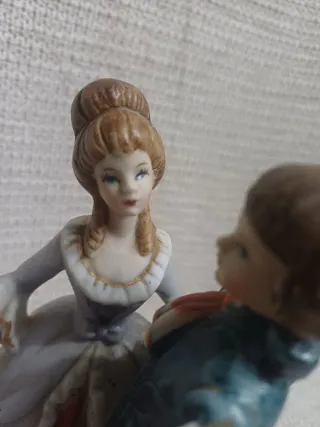 Pareja musical vintage porcelana